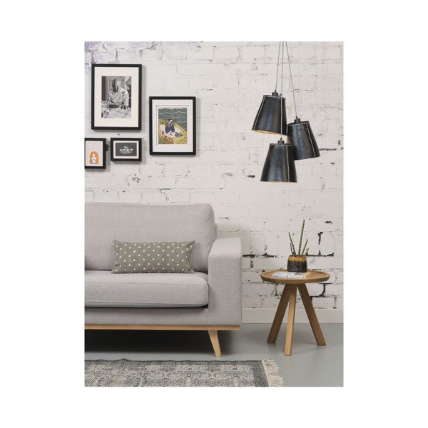 Amazon Recy fekete függőlámpa újrahasznosított gumiabroncsból, 3 izzóval - Good&Mojo-image-3