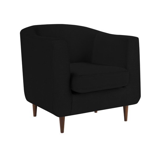 Glam fekete bársonyfotel - Kooko Home-image-2