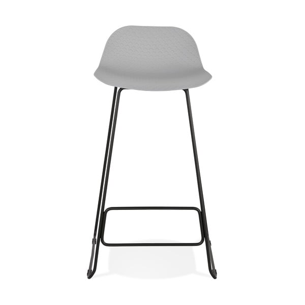 Slade szürke bárszék fekete lábakkal, ülésmagasság 76 cm - Kokoon-image-2