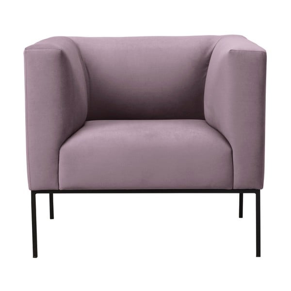 Neptune púderrózsaszín bársony fotel - Windsor & Co Sofas