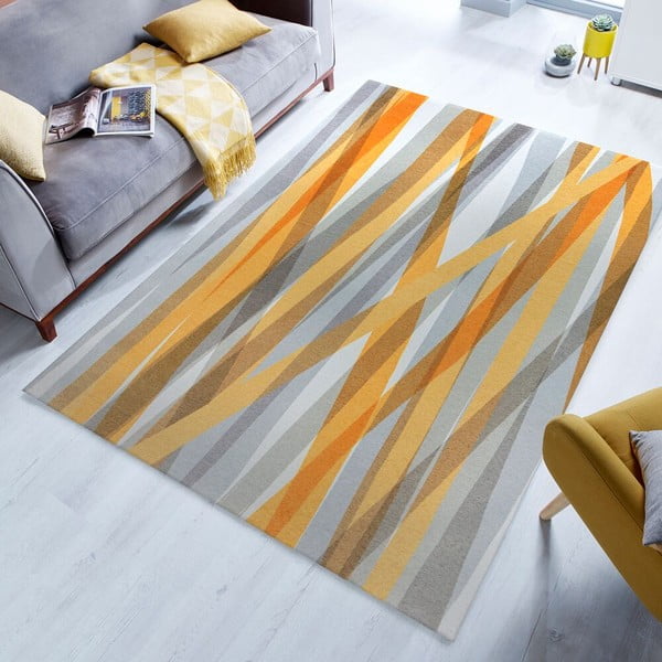 Narancssárga-szürke mosható szőnyeg 170x240 cm MATCH ISABELLA – Flair Rugs-image-1