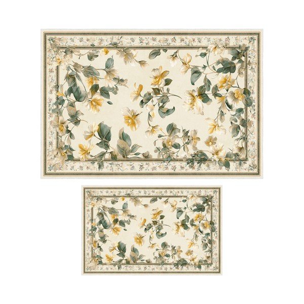 Bézs fürdőszobai kilépő szett 2 db-os 60x100 cm – Foutastic