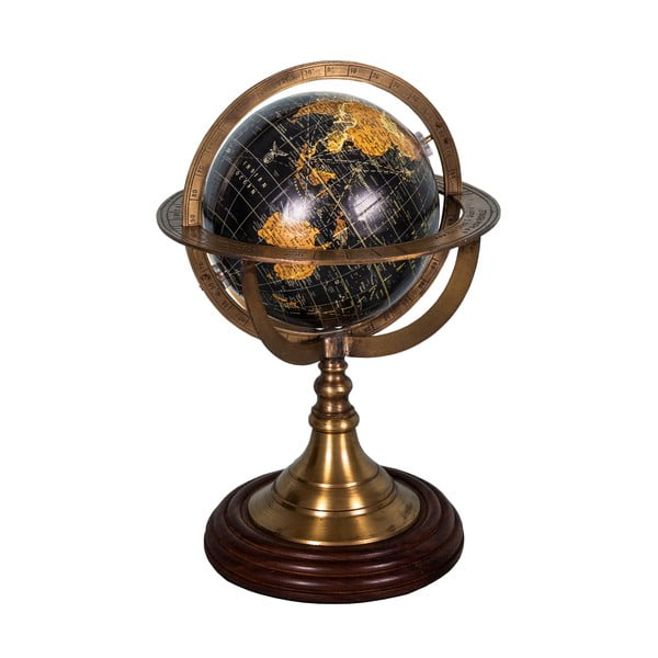 Globe dekoratív földgömb rózsafa talppal, ø 17 cm - Antic Line