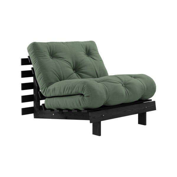 Zöld fotel Roots Black Night – Karup Design