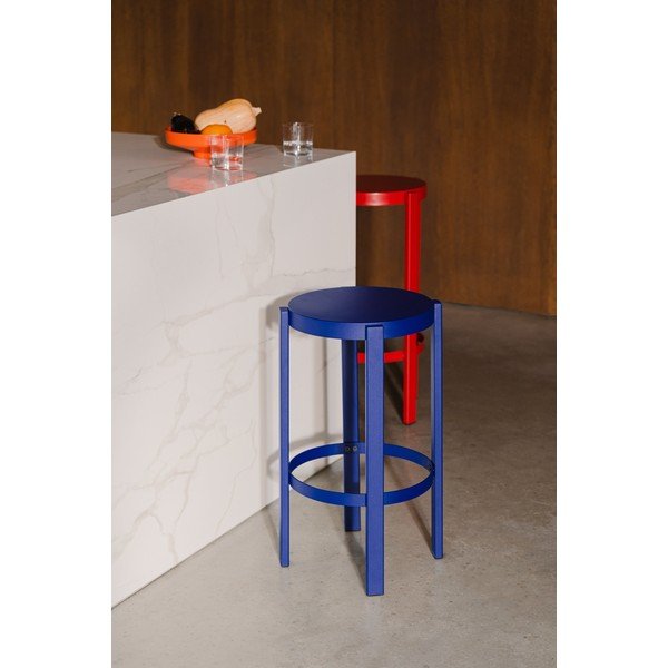 Kék acél bárszék (ülésmagasság 65 cm) Doon – noo.ma-image-1