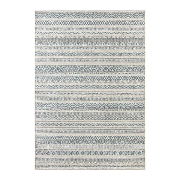Bloom Torcy világos krémszínű-kék kültéri/beltéri szőnyeg, 200 x 290 cm - Elle Decoration