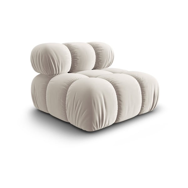 Bézs bársony kanapé modul (középső rész) Bellis – Micadoni -image-3