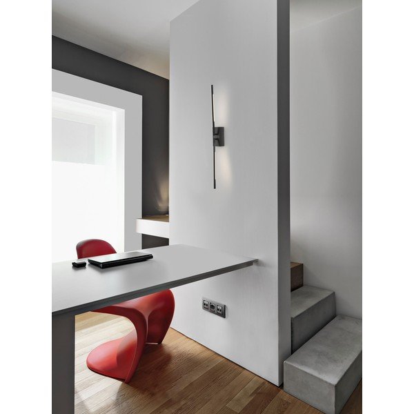 Fekete fém LED fali lámpa hajlítható szerkezettel Raccio – Nova Luce-image-1