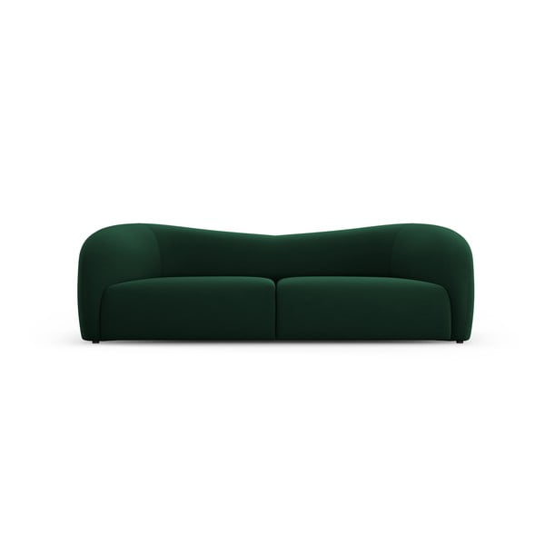 Sötétzöld bársony kanapé 237 cm Santi – Interieurs 86
