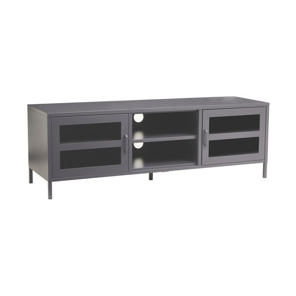 Szürke acél TV-állvány 150x50x45 cm Acier – Premier Housewares