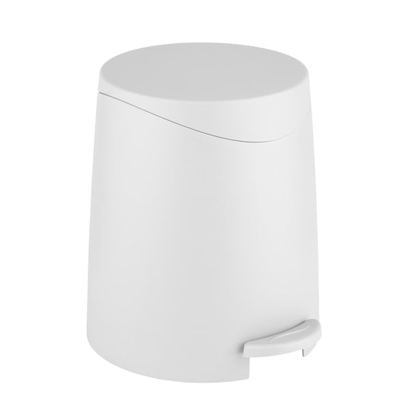 Fehér műanyag pedálos szemetes 3 l Portes – Allstar