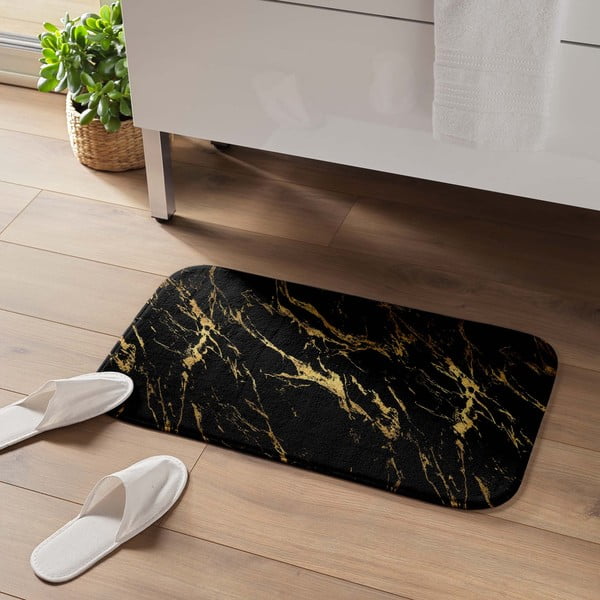 Fekete-aranyszínű fürdőszobai kilépő 45x75 cm Aquamarbre – douceur d'intérieur-image-1