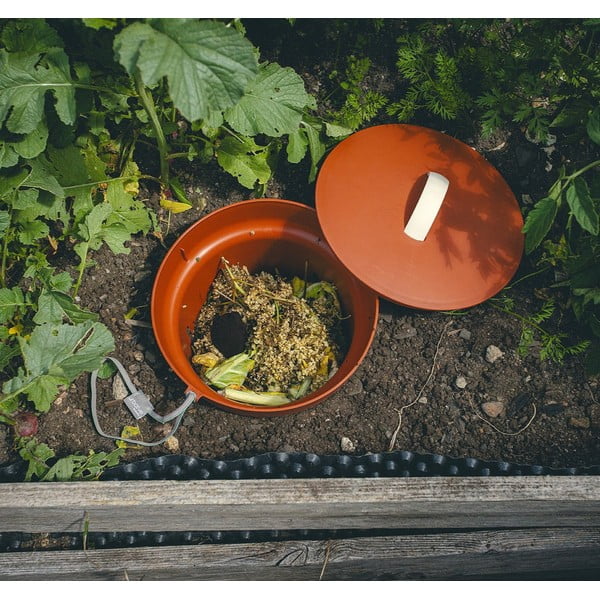 Terrakotta színű komposztáló – Plastia-image-1