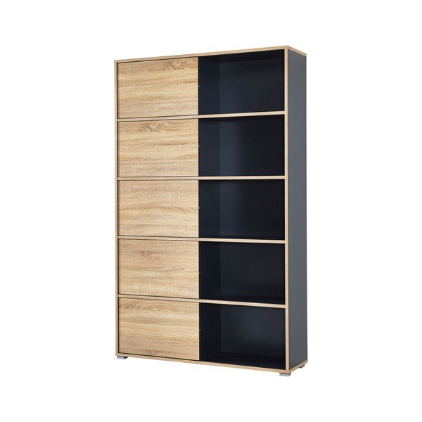 Slide magas fekete tolóajtós szekrény - Germania-image-4