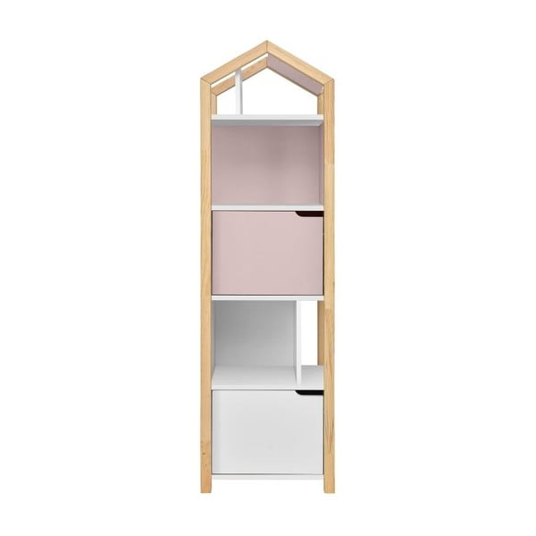 Joey Flamingo szekrény rózsaszín polcokkal, magasság 160 cm - Bellamy