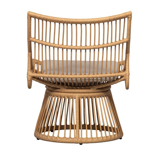 Natúr színű műrattan kerti fotel Alatna – WOOOD-image-4