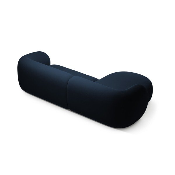 Kék bársony sarokkanapé (bal oldali-heverő résszel) Kate – Micadoni -image-2