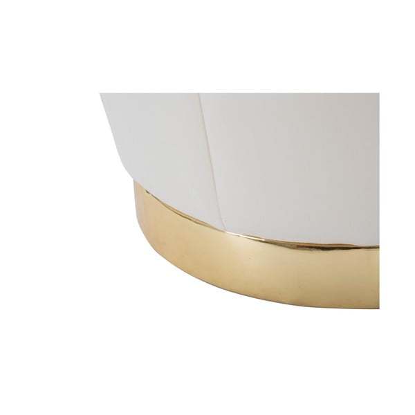 Krémszínű bársony puff Paris – Mauro Ferretti-image-3