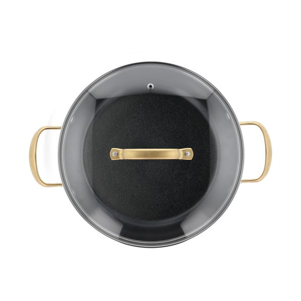 Indukciós tűzhelyhez alkalmas alumínium edény fedővel, tapadásmentes felülettel 2,6 l – Holm-image-2