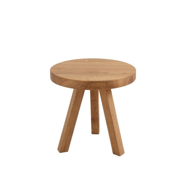 Treben tölgyfa tárolóasztal, ø 40 cm - Custom Form