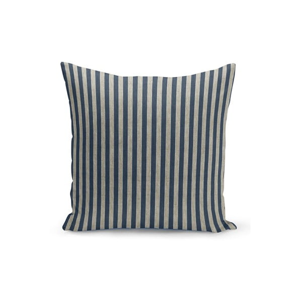Stripes kék-bézs párnahuzat, 45 x 45 cm - Kate Louise