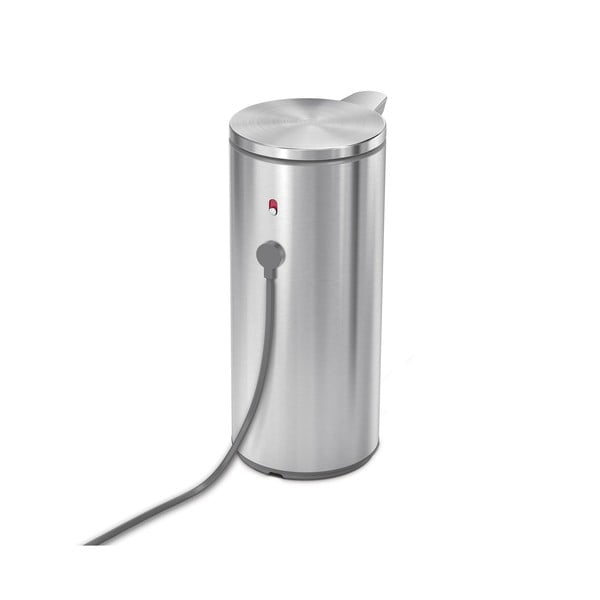 Matt ezüstszínű automata acél szappanadagoló 266 ml – simplehuman-image-3