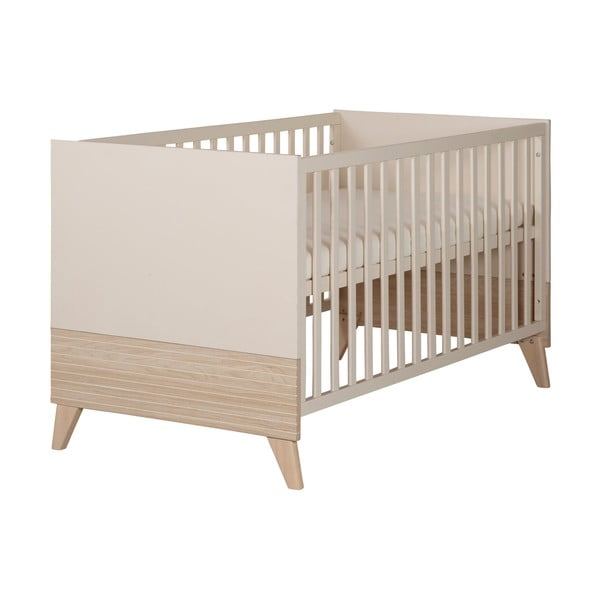 Bézs babaágy állítható magassággal 70x140 cm Sidney – Roba