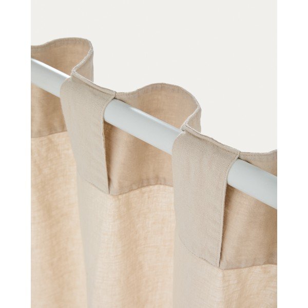 Bézs pamut függöny 140x270 cm Nolira – Kave Home-image-3