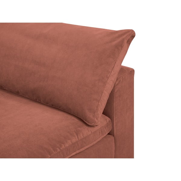 Galaxy rózsaszín kétoldalas sarokrész moduláris kordbársony kanapéhoz - Windsor & Co Sofas-image-3