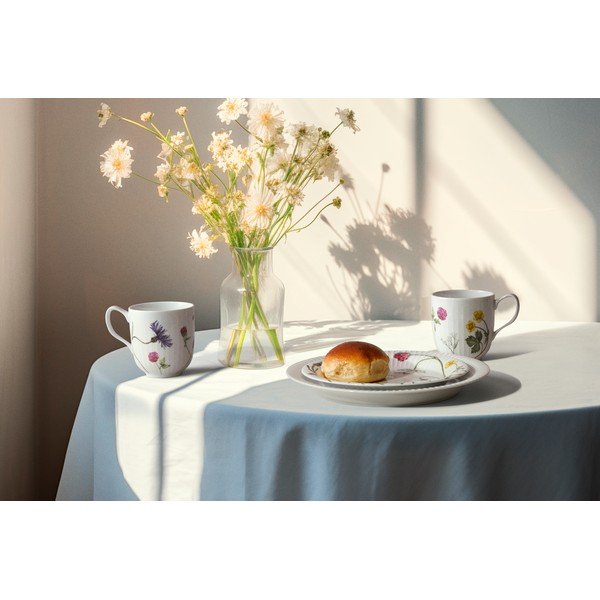 Fehér desszertes porcelán tányér ø 22 cm Hammershøi Summer – Kähler Design-image-4