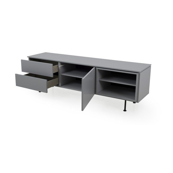Plain szürke komód, szélesség 180 cm - Tenzo-image-2