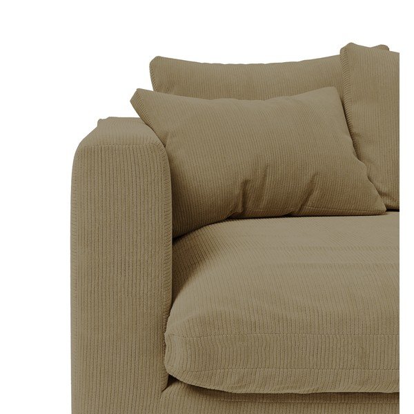 Bézs kordbársony kanapé 175 cm Comfy – Scandic-image-3