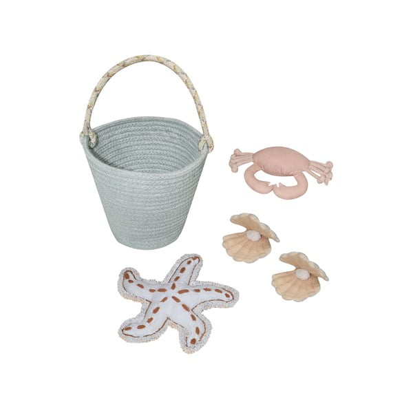 Bézs pamut gyerek játszószőnyeg ø120 cm Island – Lorena Canals-image-4