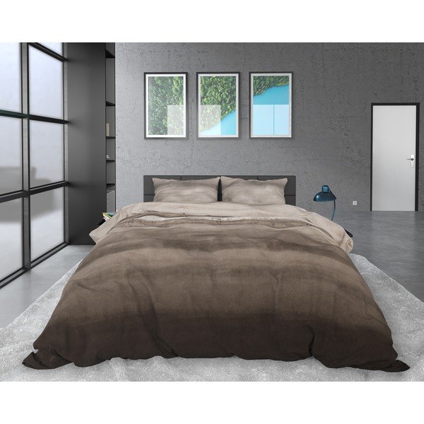 Marcus Taupe barna egyszemélyes flanel ágyneműhuzat, 140 x 220 cm - Dreamhouse-image-2