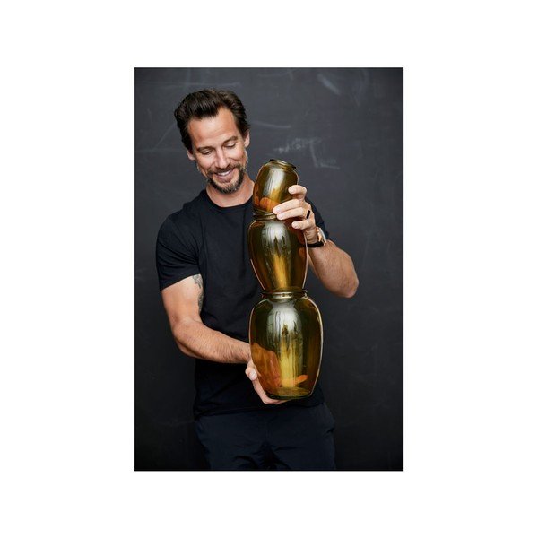 Kusintha sárga üveg váza, ø 17,5 cm - Bitz-image-4