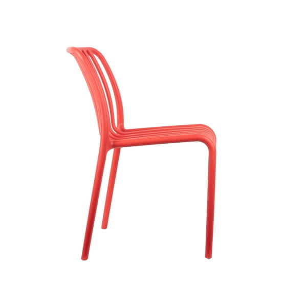 Világospiros műanyag étkezőszék Glee – Leitmotiv-image-1