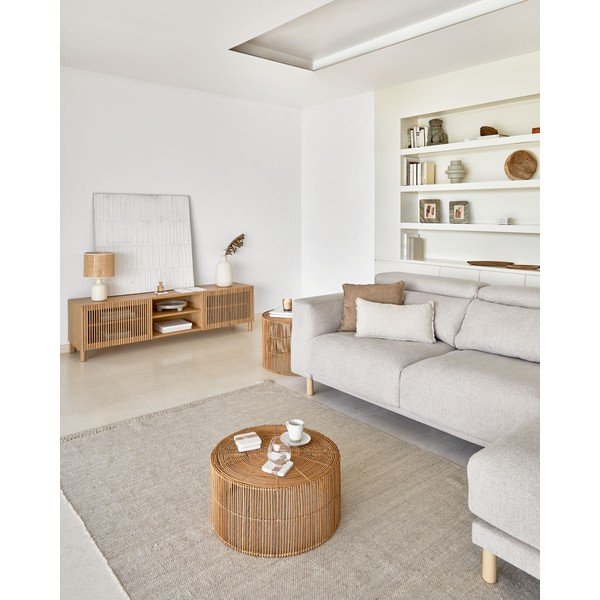 Krémszínű gyapjúkeverék szőnyeg 160x230 cm Carime – Kave Home-image-1