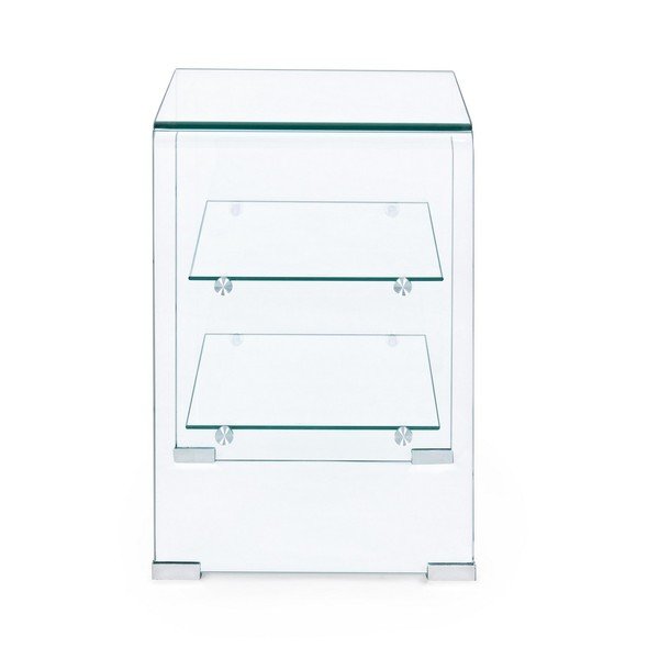 Üveg tárolóasztal 40x50 cm Iride – Bizzotto-image-3