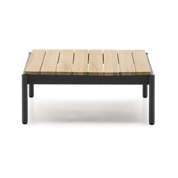 Teakfa kerti dohányzóasztal 89x91 cm Sorells – Kave Home-image-4