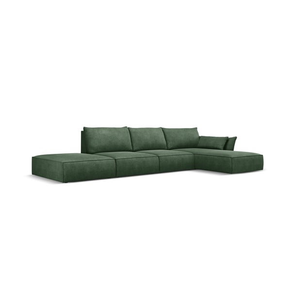 Sötétzöld sarokkanapé (jobb oldali) Vanda – Mazzini Sofas-image-2