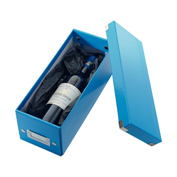 Kék fedeles karton tárolódoboz 14x35x14 cm Click&Store – Leitz-image-3