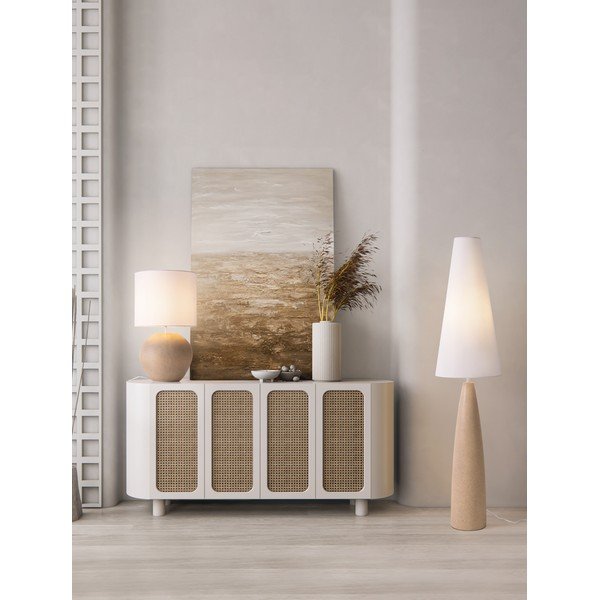 Fehér-krémszínű állólámpa (magasság 130 cm) Mizu – Nova Luce-image-3
