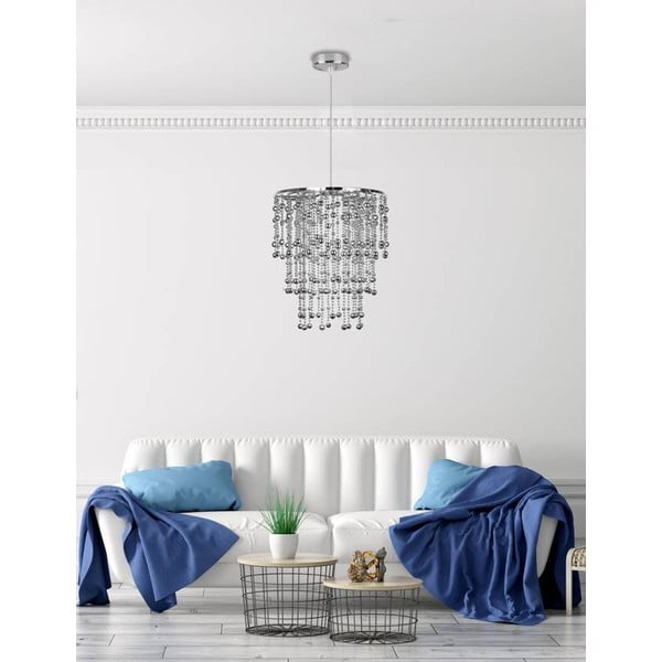 Ezüstszínű függőlámpa ø 22,5 cm Roni – Candellux Lighting-image-1