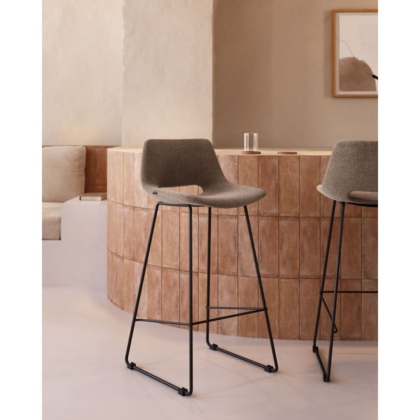 Világosbarna bárszék (ülésmagasság 76 cm) Zahara – Kave Home-image-1