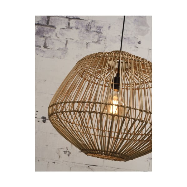 Madagascar barna rattan függőlámpa, ⌀ 60 cm - Good&Mojo-image-4