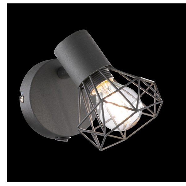 Fekete spotlámpa 8x14 cm Ran – Fischer & Honsel-image-2