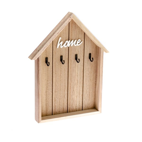 Házikó alakú fa fali kulcstartó - Dakls