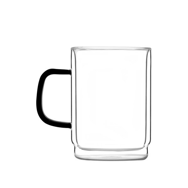 Üveg bögre szett 2 db-os 350 ml Carbon – Vialli Design-image-2