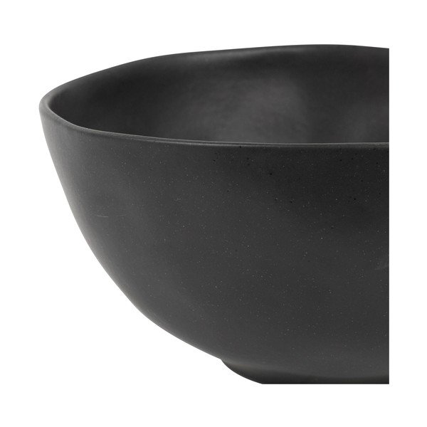 Fekete agyagkerámia tál ø 26 cm Ingrid – Côté Table-image-2
