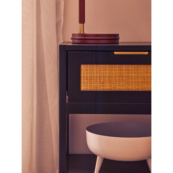 Fekete éjjeliszekrény Sherman – Premier Housewares-image-2